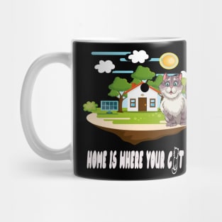 home is where your cat Mug